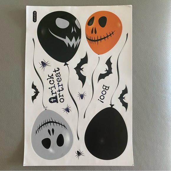 Halloween window clings stickers 6 sheets 12x8” - Picture 7 of 7